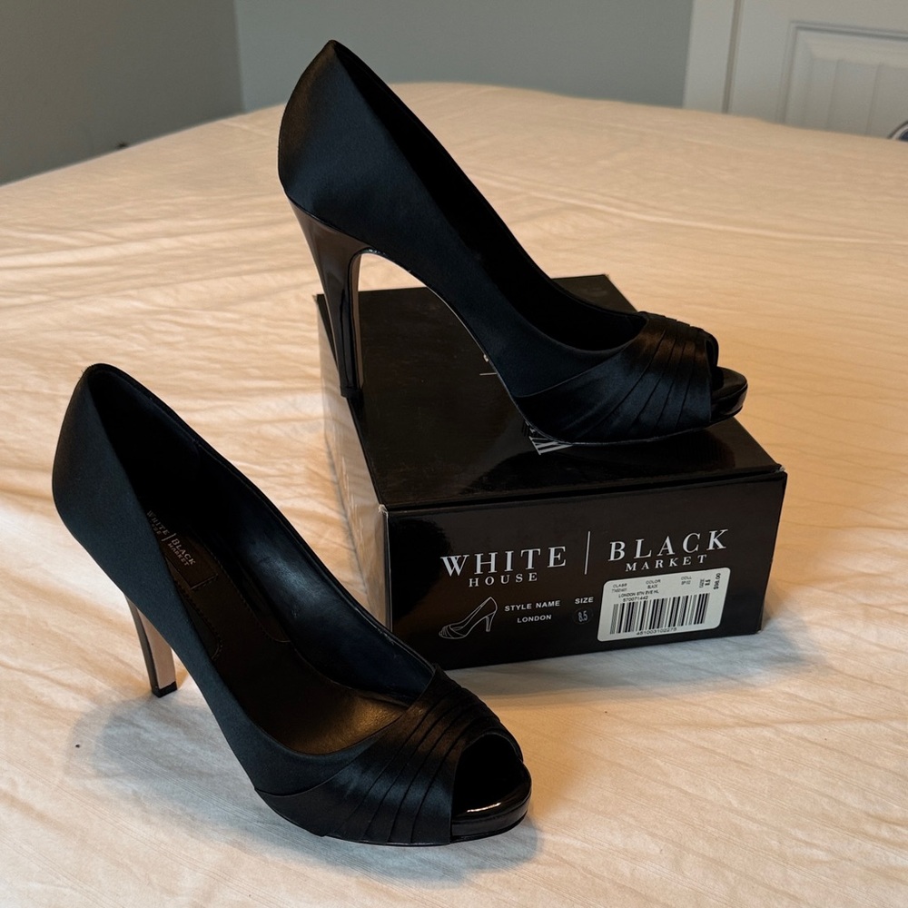 White House Black Market Elegant Black Heels